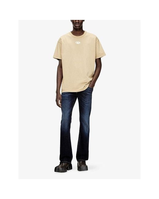 DIESEL Natural T-Norm-Iod Crewneck Cotton-Jersey T-Shirt for men