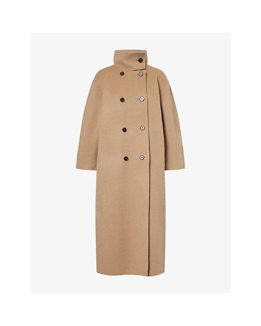 Stylein Natural Tovino Double-Breasted Wool Coat