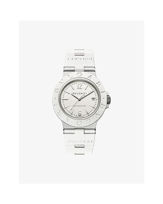 BVLGARI Metallic Aluminium Automatic Watch 40Mm
