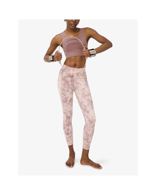 Sweaty Betty Pink Stamina Seamless Scoop Sports Bra