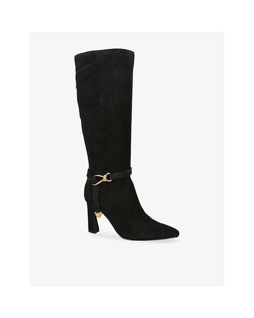 Steve Madden Black Sirrens Suede Boots