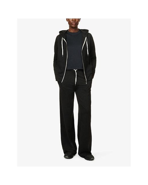 vuori Black Halo Wide-Leg Stretch-Jersey Jogging Bottoms