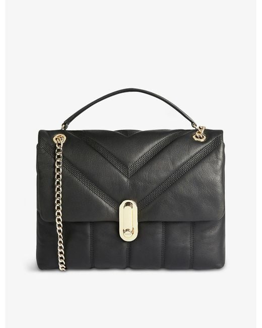 Ted Baker Ayahlin Quilted Leather Crossbody Bag in Black Lyst Canada