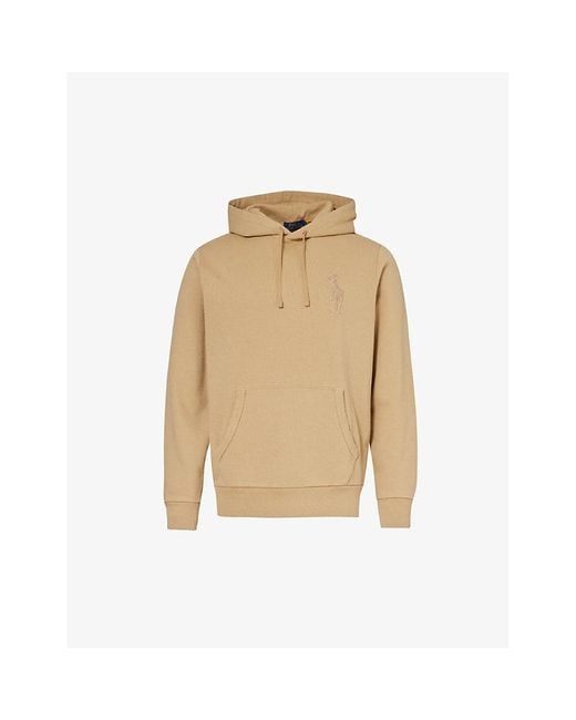 Polo Ralph Lauren Natural Logo-embroidered Cotton-jersey Hoody Xx for men