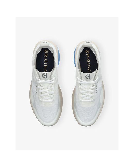 Cole Haan White Original Grand Skyweave Woven Trainers for men