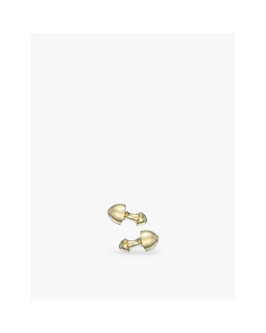 La Maison Du Couturier Metallic Biiju Bullet 18Ct-Plated Sterling Cufflinks