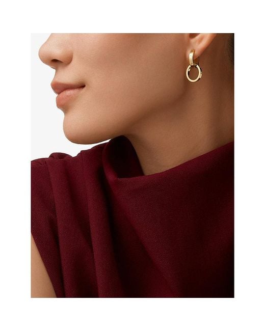 Cartier Metallic Love 18Ct- Hoop Earrings
