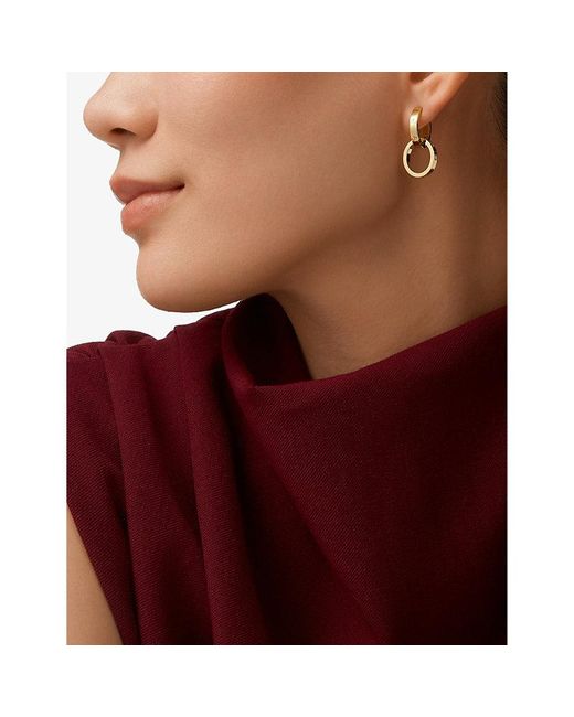 Cartier Metallic Love 18Ct- Hoop Earrings