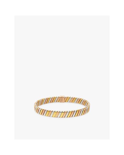 BVLGARI Metallic Tubogas 18Ct- - And Rose- Bracelet