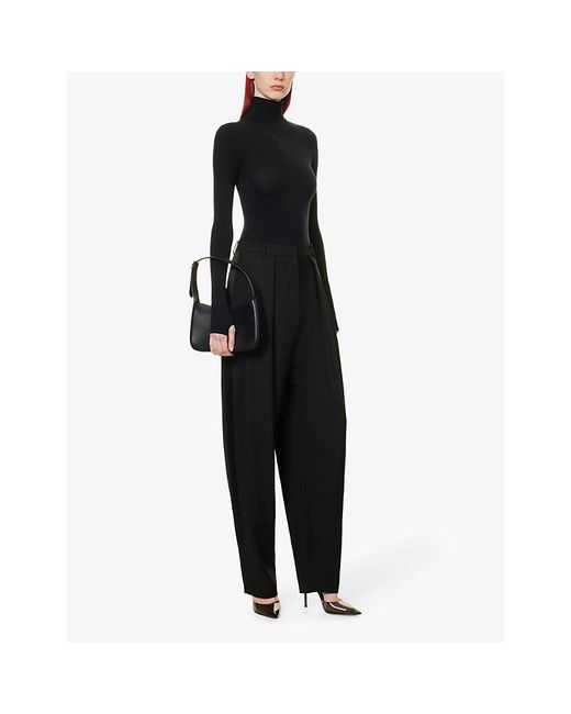 Commando Black Ballet Thumbhole-Detail Stretch-Woven Body