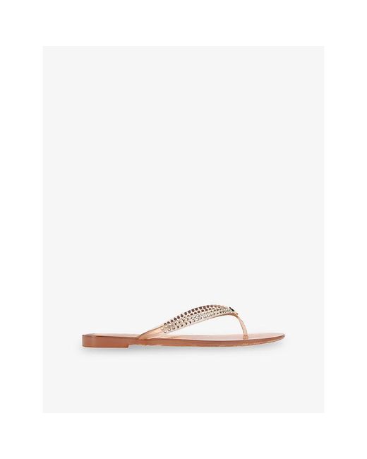 Carvela Kurt Geiger White Arena Jewel Pvc Sandals