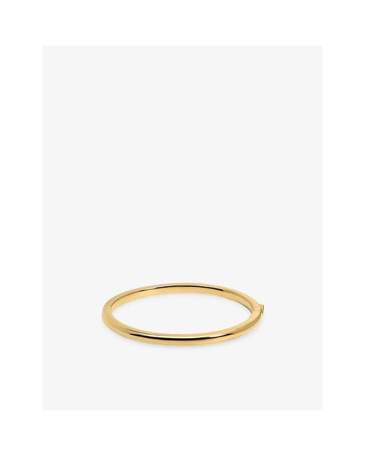 Monica Vinader Metallic X Kate Young Thin 18Ct Vermeil Bangle