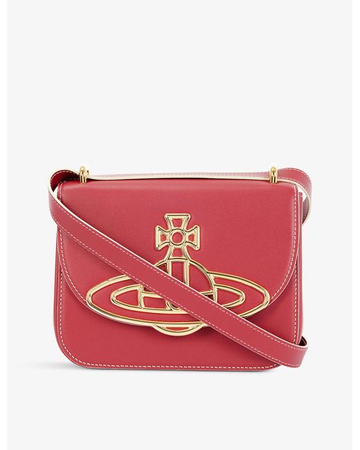 Vivienne Westwood Linda Leather Crossbody Bag in Red Lyst UK