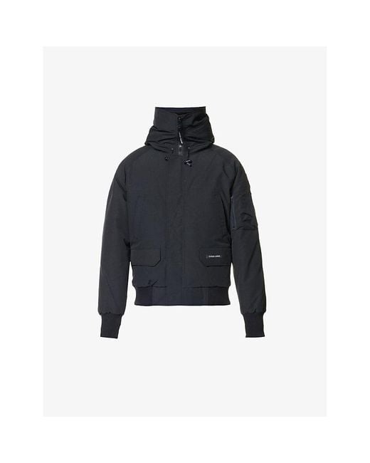 Canada Goose Blue Chilliwack Funnel-Neck Shell-Down Bomber Jacket for men