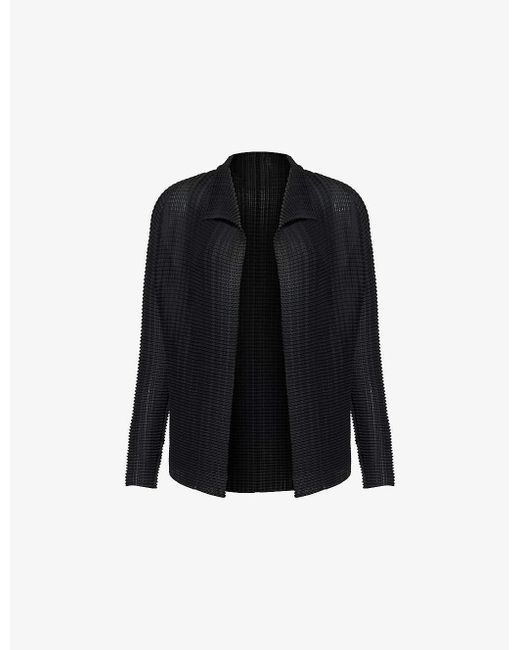 Issey Miyake Black Wooly Knitted Top
