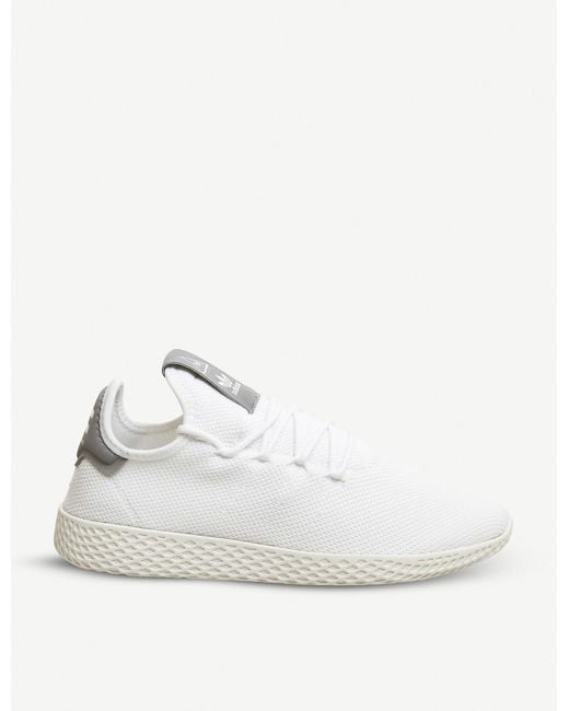 adidas Lace Pharrell Williams Tennis Hu Shoes in White Grey (White) | Lyst  Canada