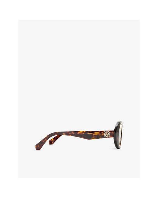 Loewe Multicolor G821Mn0X02 Oval Mini Anagram Oval-Frame Acetate Sunglasses