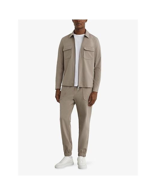 Reiss Natural Ascend Long-Sleeved Stretch-Woven Shirt for men