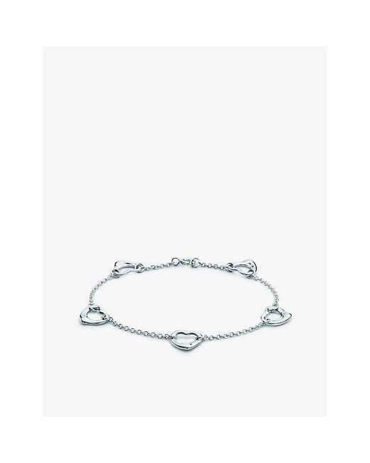 Tiffany & Co White Elsa Peretti&Reg; Open Heart Bracelet