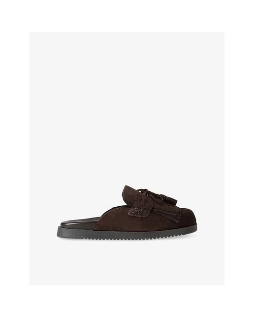 Steve Madden Brown Maurea Suede Mules