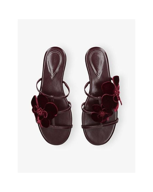 Zimmermann Brown Orchid Leather Sandals
