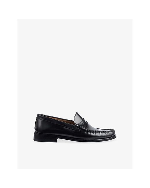 L.K.Bennett Black Solo Leather Loafers