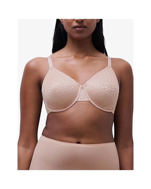Chantelle Pink Magique Covering Moulded Underwired Bra