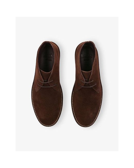 Loake Brown Sahara Suede Boots for men