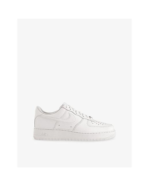 Nike White Air Force 1 Leather Trainers for men