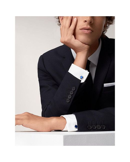 Cartier Blue Santos De Palladium-Coated Sterling- Cufflinks for men