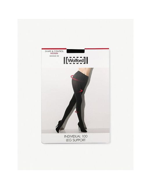 Wolford Black Opaque Individual 100 Tights