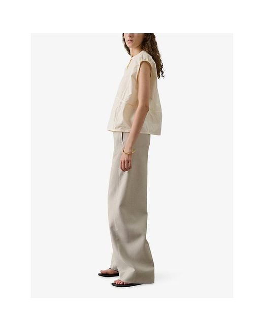 Soeur Natural Danube Relaxed-Fit Cotton-Blend Shirt
