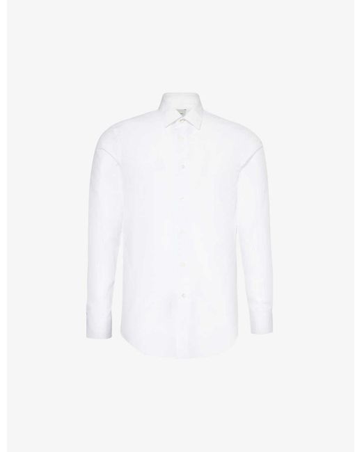 Paul Smith White Darted Slim-fit Cotton Shirt for men