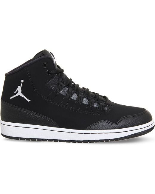 Nike Jordan Executive Leather High-top Trainers in Black for Men | Lyst