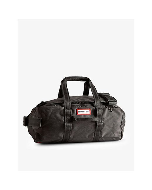 Hunter Black Weekender Branded Recycled-polyester Duffle Bag