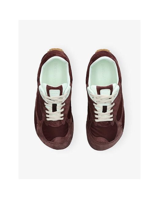 Bottega Veneta Brown Orbit Flash Suede Trainers