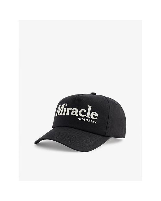 NAHMIAS Black Miracle Brand-embroidered Cotton Cap for men