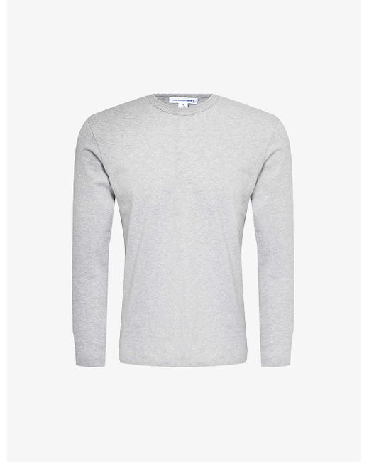 Comme des Garçons Gray Crewneck Regular-fit Cotton-jersey T-shirt for men