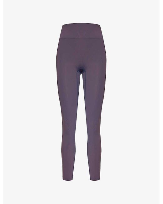 Lounge Underwear Purple Essential High-rise Stretch-woven leggings