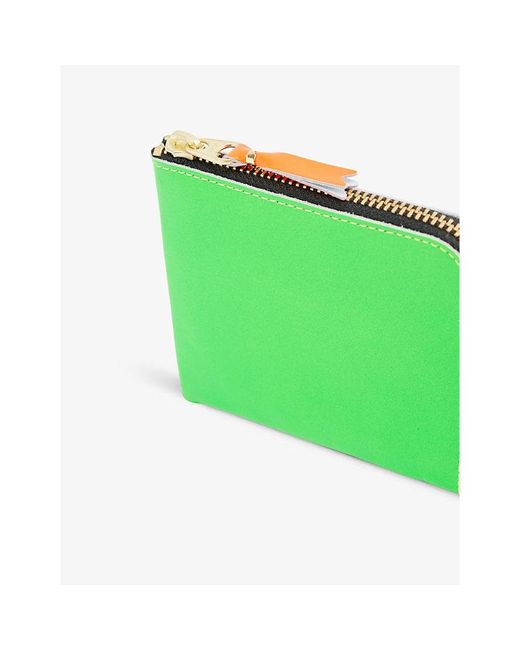 Super Fluo Half Zip Wallet - Orange/Green - SA3100SF - Comme Des