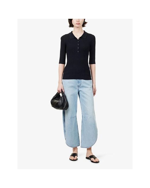 Citizens of Humanity Blue Tulip Split-Seam Denim Jeans