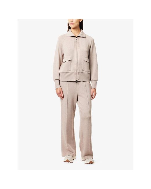 Varley Natural Doublesoft The Wide Leg 28' Stretch-Jersey Trousers