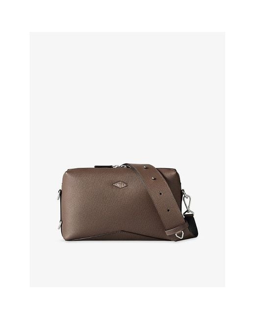 Cartier Brown Losange Leather Shoulder Bag