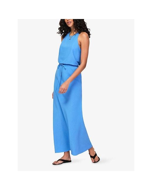 Ro&zo Blue Sleeveless Halterneck Woven Blouse