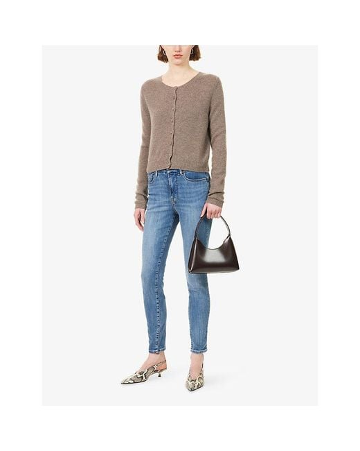 GOOD AMERICAN Blue Good Legs Skinny Stretch-Denim Jeans