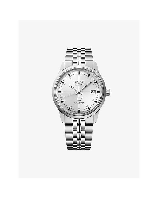 Longines Metallic Ultra-Chron Classic Stainless-Steel Automatic Watch 40Mm for men