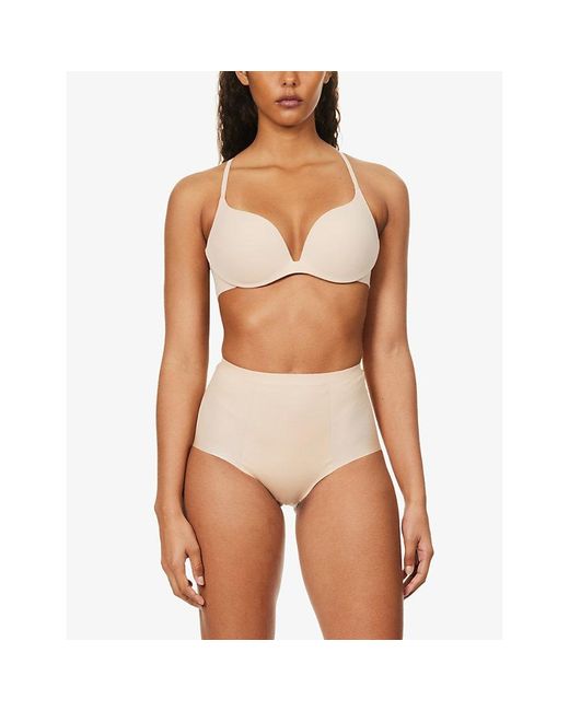 Wacoal Natural Ines High-Rise Stretch-Woven Briefs