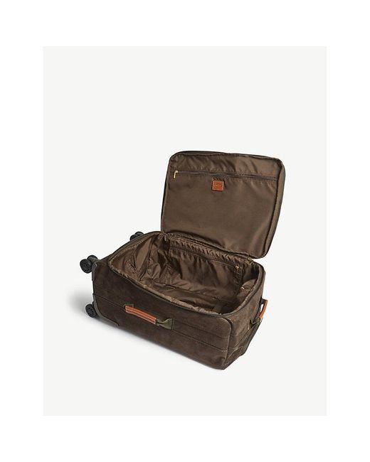 Bric's Brown Life Four Wheel Cabin Suitcase