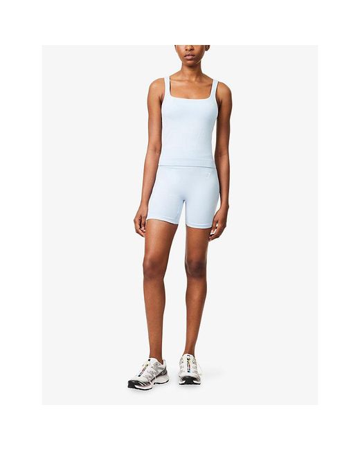 GYMSHARK Blue Vital Seamless 2.0 Stretch-Woven Shorts