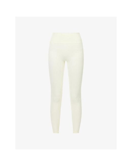 The Couture Club White Sculpting Emblem High-Rise Gym Leggings